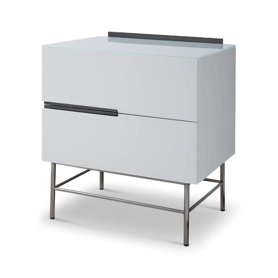 Alberto 2 Drawer Narrow Chest - Gillmore Space