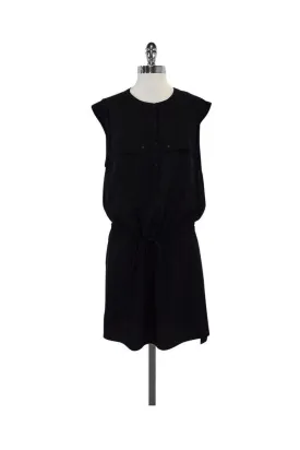 A.L.C. - Black Silk Sleeveless Dress Sz L