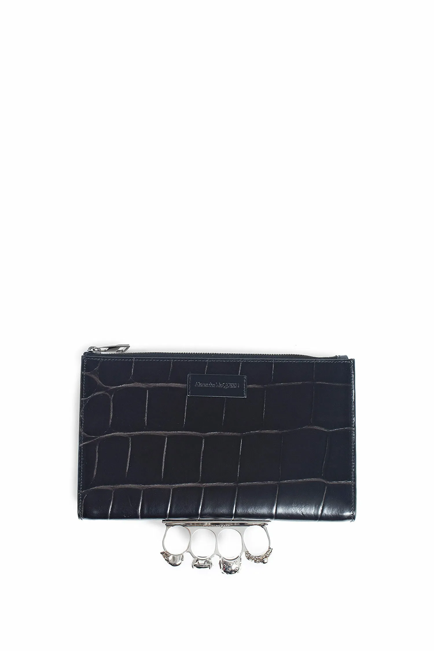 ALEXANDER MCQUEEN MAN BLACK CLUTCHES & POUCHES