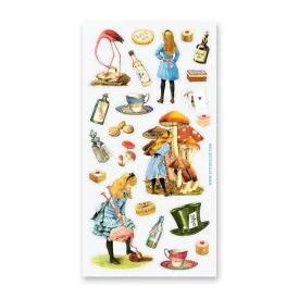 Alice in Wonderland Sticker Sheet