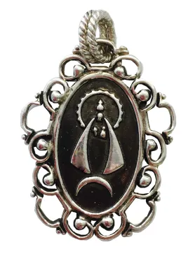 Arabesque Oval Caridad del Cobre Pendant