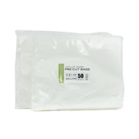 Bulk - 6" x 10" Full Mesh Vacuum Seal Pint Bags - 50 Pack