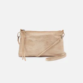 Darcy Crossbody In Metallic Leather - Gold Leaf