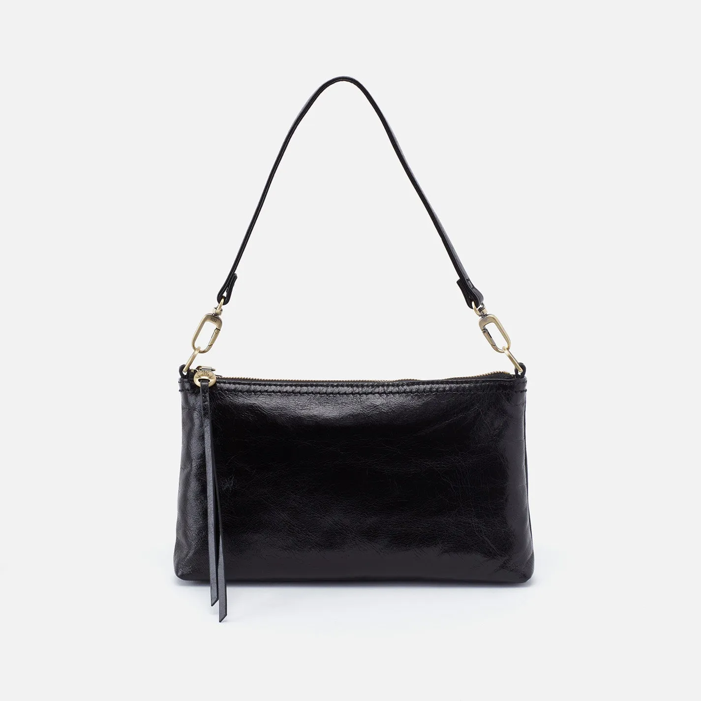 Darcy Crossbody In Polished Leather - Black