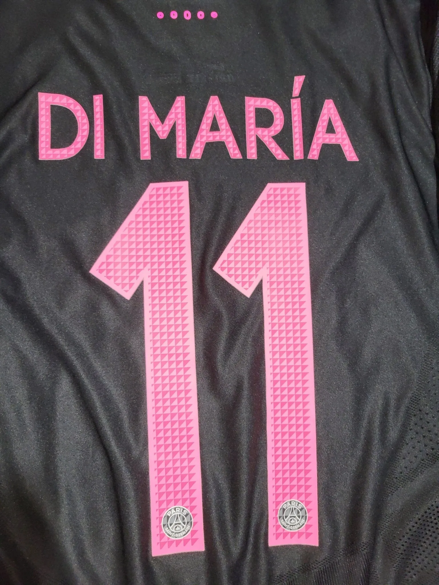 Di Maria PSG Paris Saint Germain UEFA PLAYER ISSUE 2015 2016 Third Jersey Shirt Maillot L SKU# 658899-011