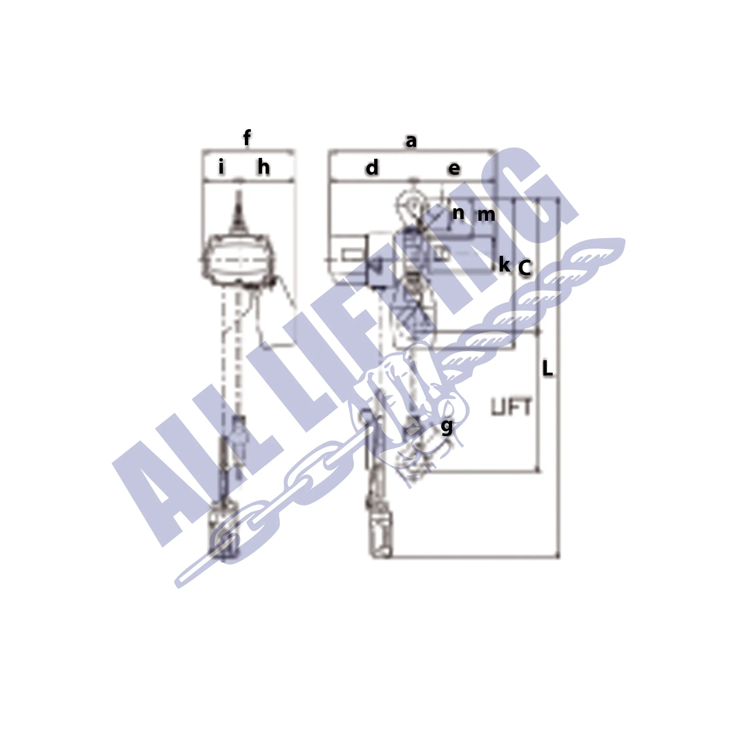 ED Electric Chain Hoist with Pendant Control