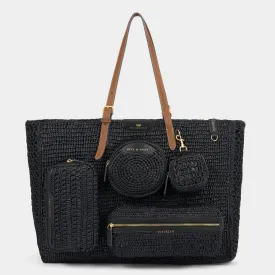 E/W Raffia Holiday Tote