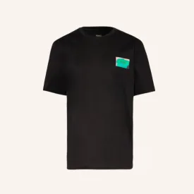 FE - Men 'Black' Fendi Label badge Oversized T-Shirt FE795