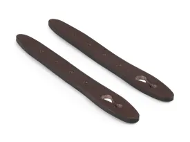 Front Straps - Chocolate Leather / Hadley Small Pro (Pair)