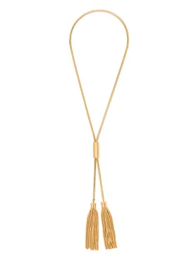 Gold Tone Tassel Necklace