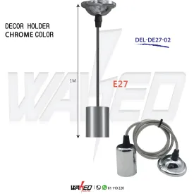 Holder-E27 - Chrome