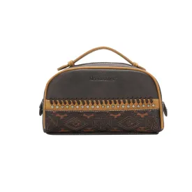 MW1139-190 Montana West Aztec Tooled Collection Travel Pouch