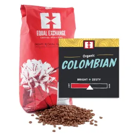 Organic Colombian Coffee, 5lb whole bean