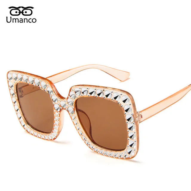 Sunglasses Women Big Square Eyewear Female