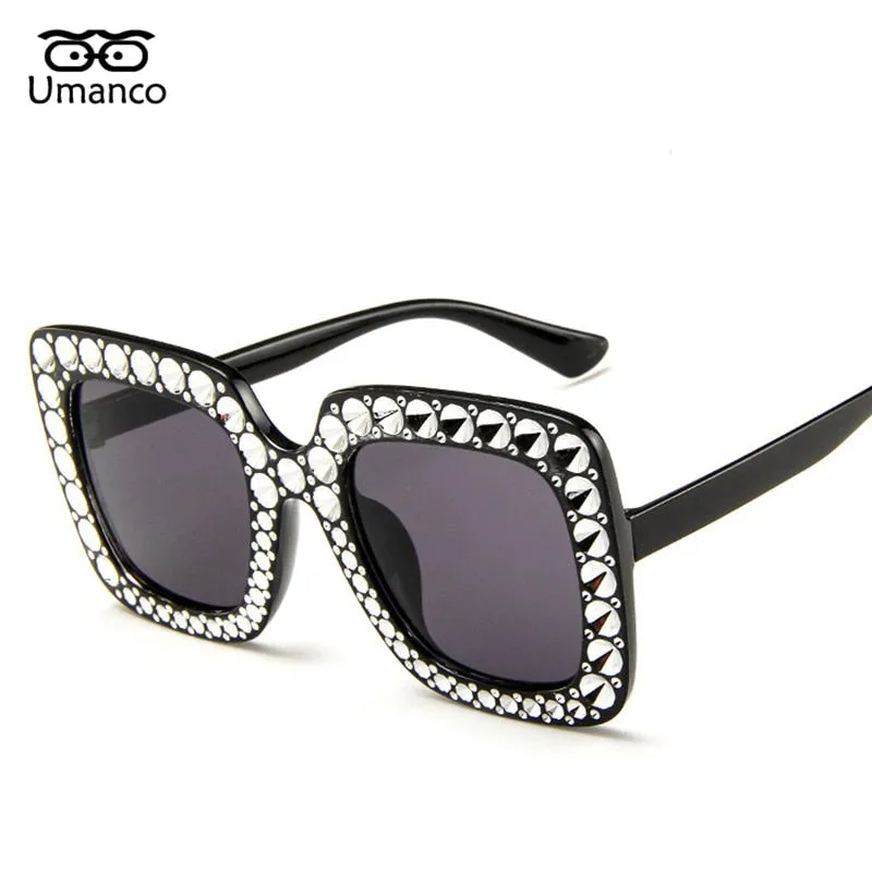 Sunglasses Women Big Square Eyewear Female